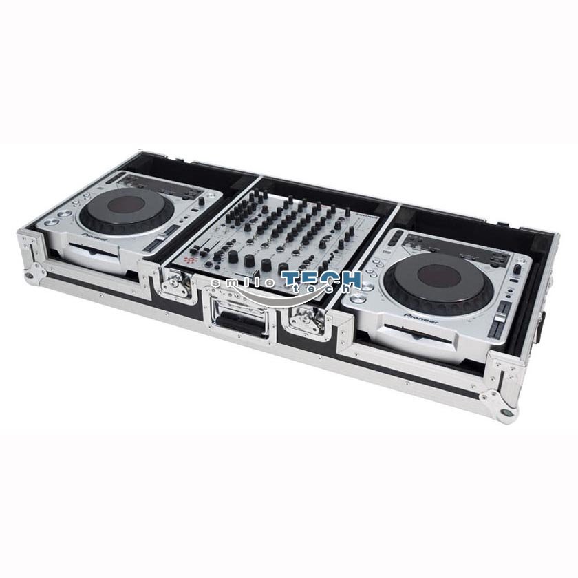 12＂ MIXER COFFIN WITH WHEELS FOR 2 X PIONEER CDJ1000/CDJ800 AND DENON DNS-5000 