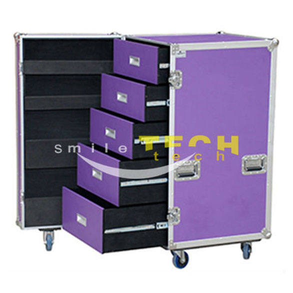 ST durable Aluminium Drawer Case with wheels 