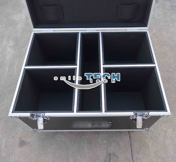 4 Way Par Can Lighting Flight Case with Storage Compartment 