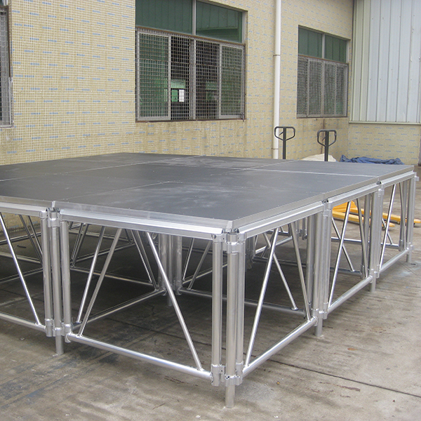 1x1x1m Smile Tech aluminum stage with adjustable Hight
