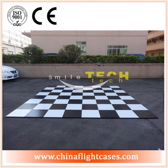 <b>Glossy Black and White Dance Floor for Events or Ball </b>