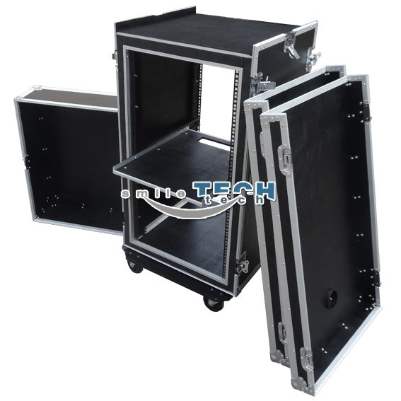 20U SHOCK AMOUNT WITH MIDDLE TRAY, THREE SIDES DOOR 