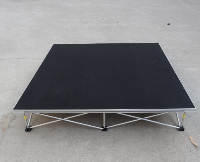 Portable Stage Platforms 4ft x 4ft with Folding Risers for Party