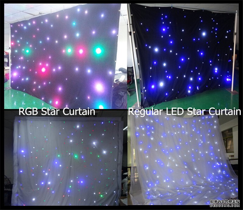 Soft LED Star Curtain Star Backdrop for Wedding/Party/Show/Stage 