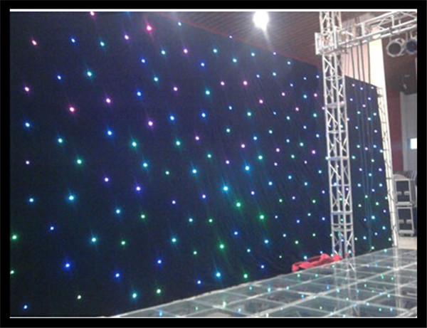 RGB Star Dackdrop Stage Background LED Star Curtain
