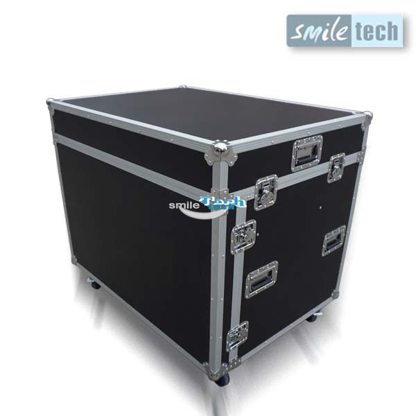 Lockable Drawer Case With Two Interior Drawers and Small Back Doors