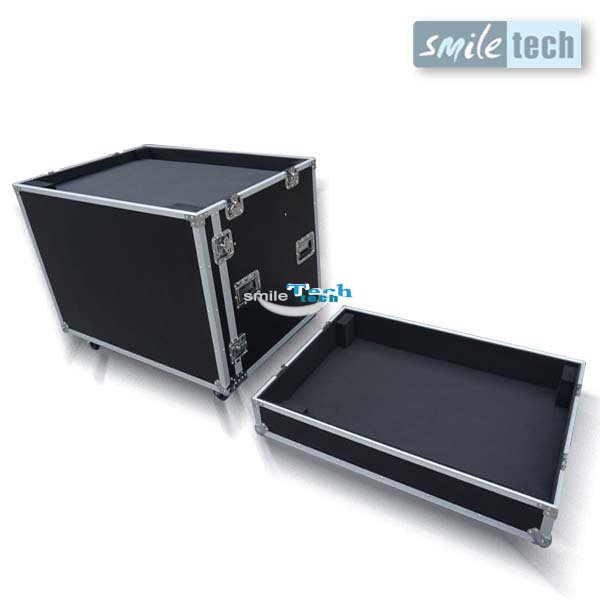 Lockable Drawer Case With Two Interior Drawers and Small Back Doors