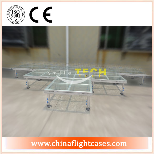 <b>RK Beyond Stage With Toughened Glass Platform and Adjustable Legs</b>
