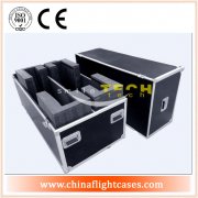 ST Aluminum Dual Plasma TV Flight Case With Casters