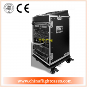 <b>Slant rack flight cases 19 inch with caster board and side table</b>