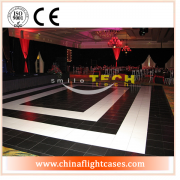 <b>Party decoration unique design white and black dance floor</b>