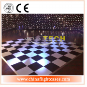 <b>Glossy white and black dance floor for wedding party and event decoraction</b>