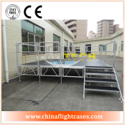 <b>Outdoor concert stage event stage portable used stage system with guardrail-- 62USD/SQM</b>