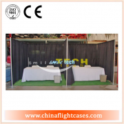 <b>RK Trade Show Booth With Firproof Drapes --Adjustable height and width pipe system</b>