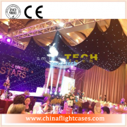 <b>Popular wedding hanging ceiling LED star cloth portable lighting curtain</b>