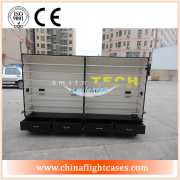 <b>Movable show case portable display flight case lighting display cabinet with ATA 300 Standard</b>