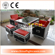 <b>Portable sofa flight case with table stand</b>