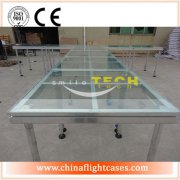 Durable outdoor concert glass stage for fashion show