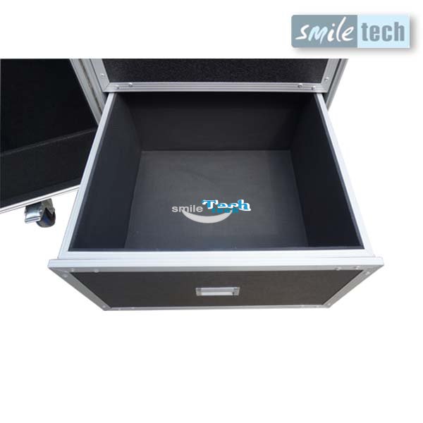 Two Sides Foldable Drawer Cabinet With Interior Drawers and Recess Cells
